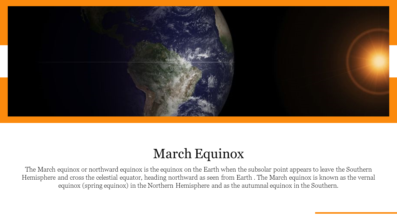 Effective March Equinox PowerPoint Template Presentation 