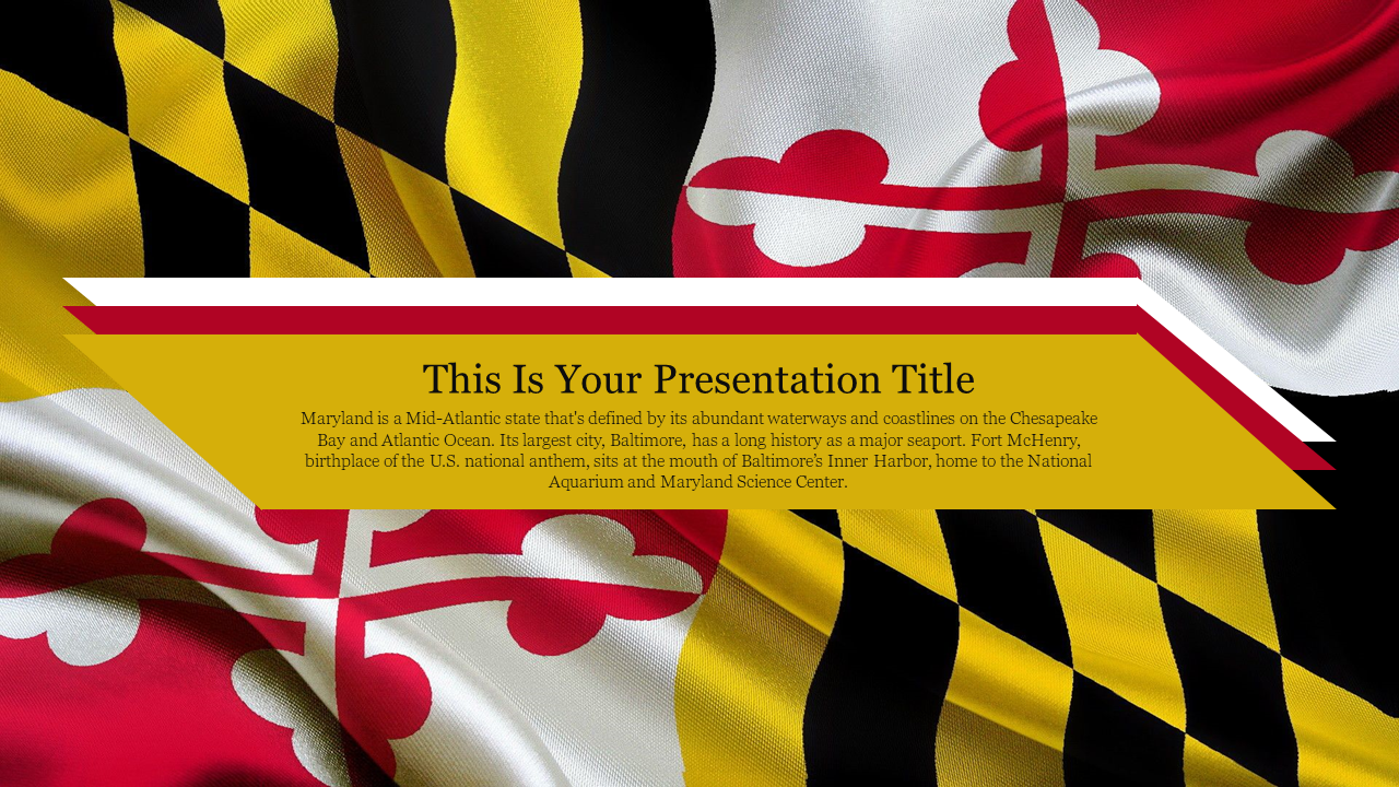 Maryland Themed PowerPoint Background