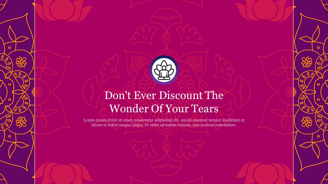 Amazing Spiritual Backgrounds PowerPoint Template Slide