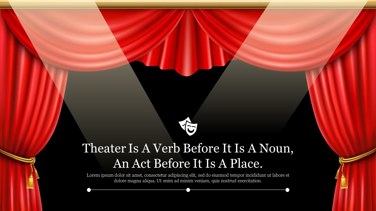 Free PowerPoint Templates Theatre