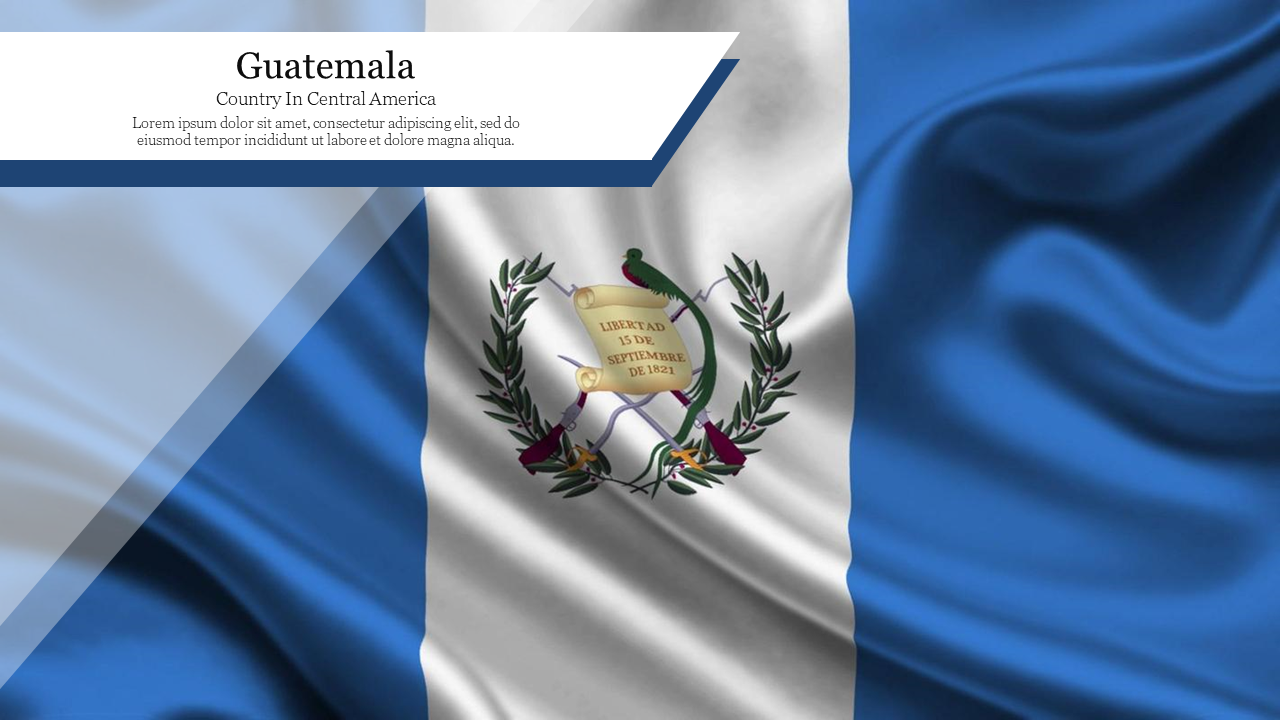 Guatemala Flag PowerPoint Template and Google Slides