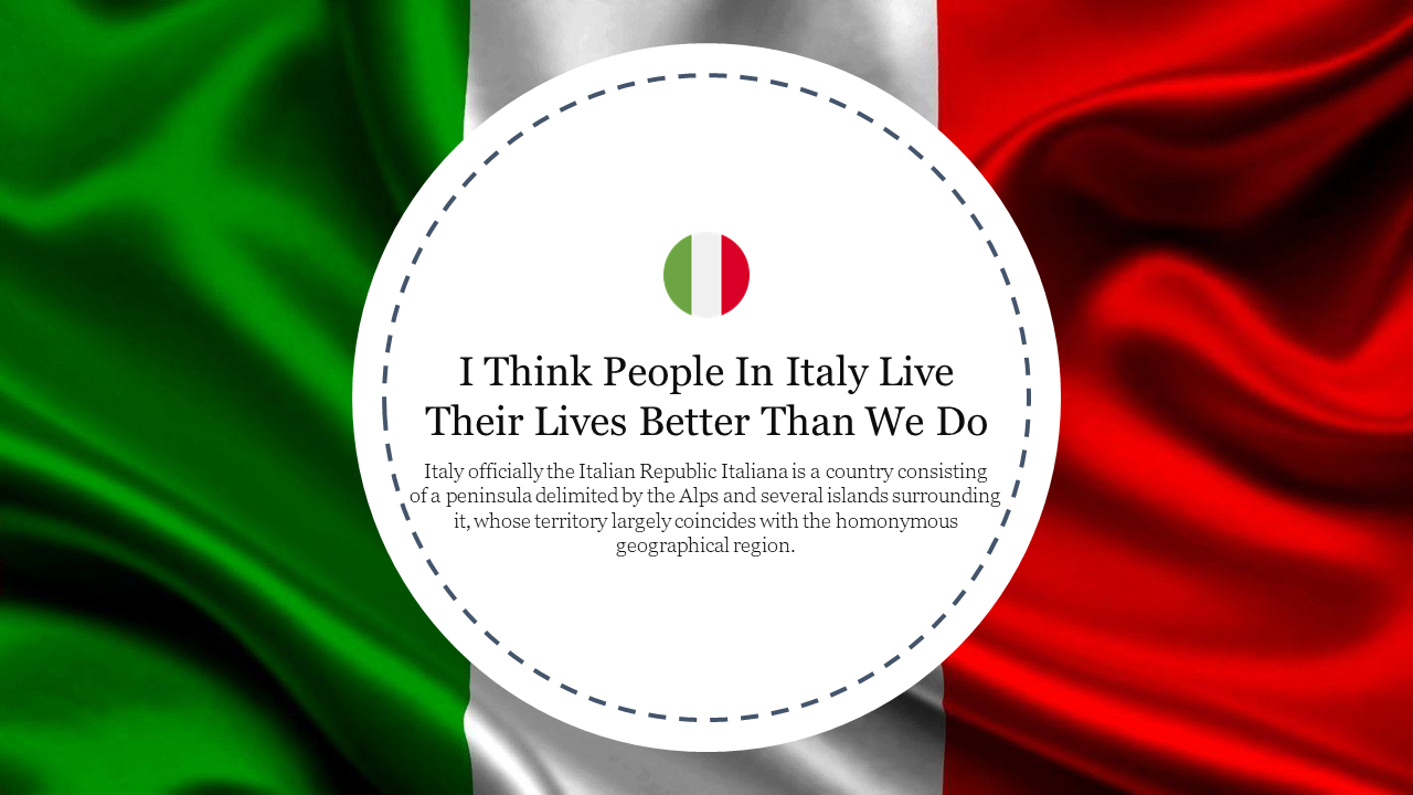 Italian Flag PowerPoint Templates