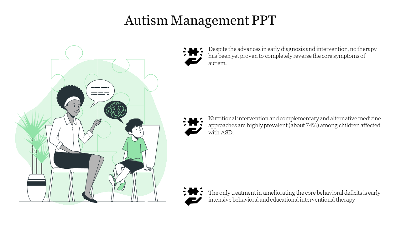 Creative Autism Management PPT Presentation Slide 