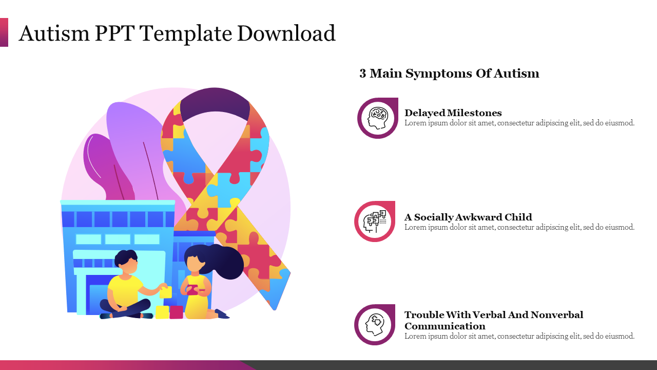 Autism PPT Template Free Download