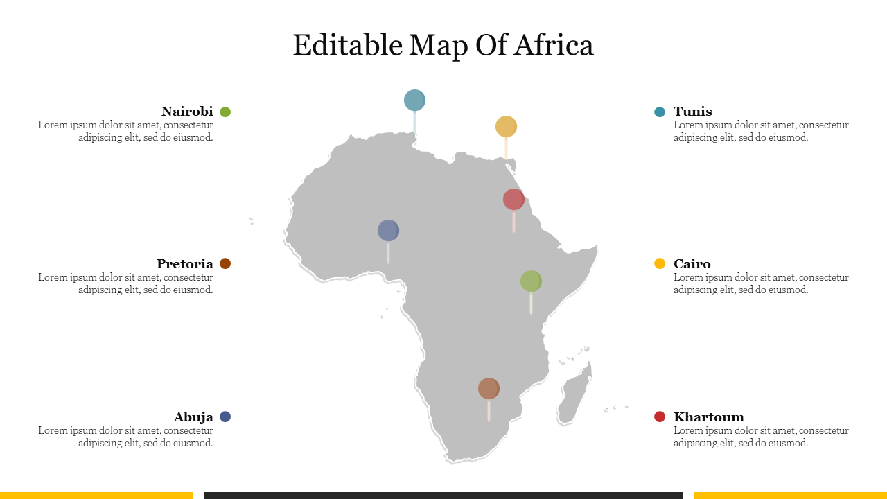 Free Editable Map Of Africa