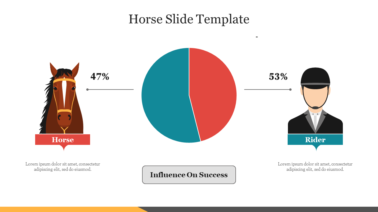 Best Horse Slide Template PowerPoint Presentation Slide 