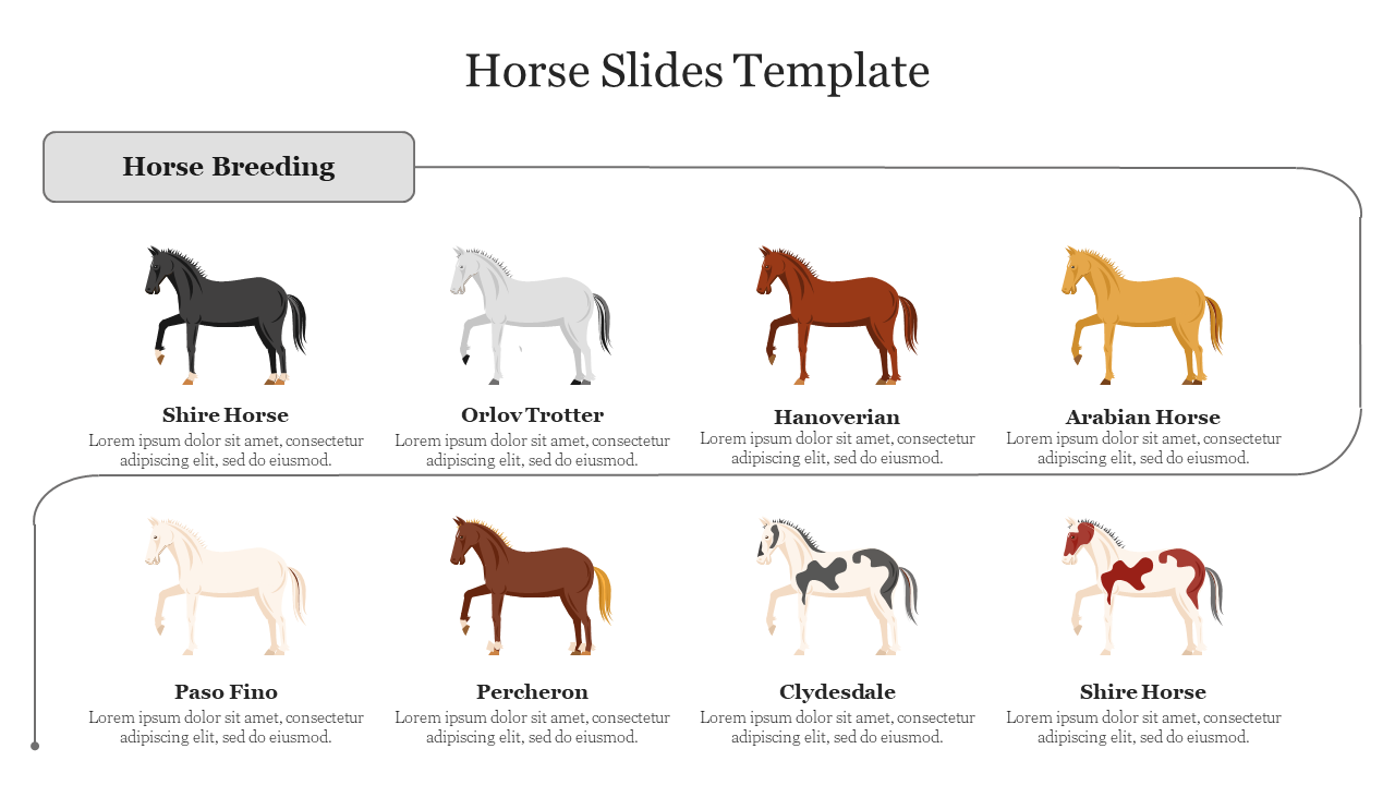 Horse Slides Template