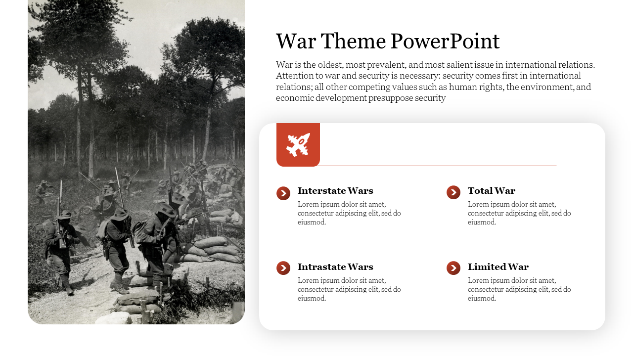 War Theme PowerPoint