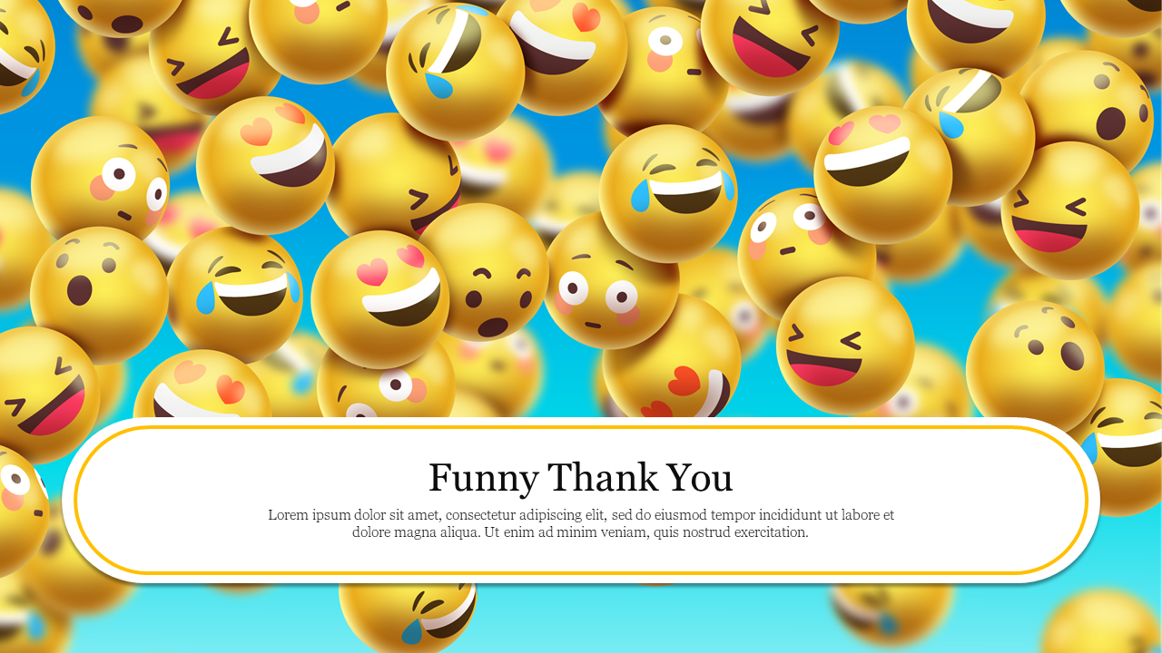 Add To Cart Funny Thank You Slide PowerPoint Template