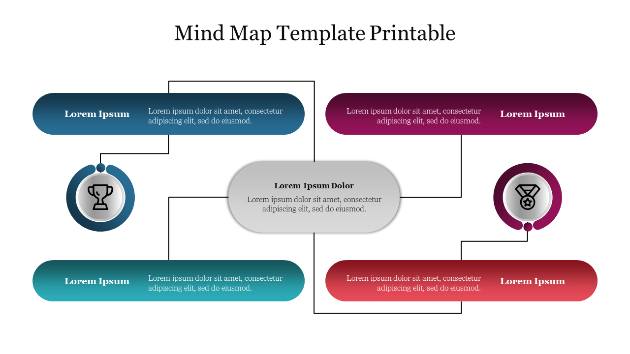 Free - Effective Mind Map Template Printable Presentation 