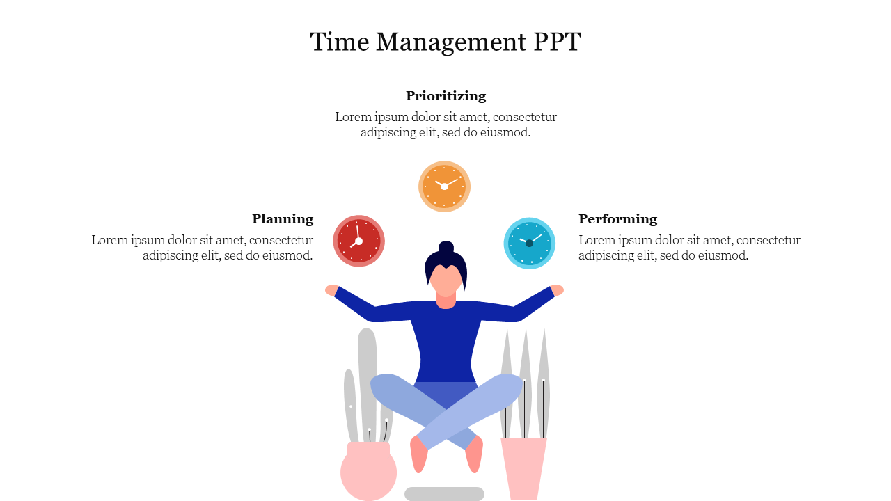Effective Time Management PPT PowerPoint Template Slide