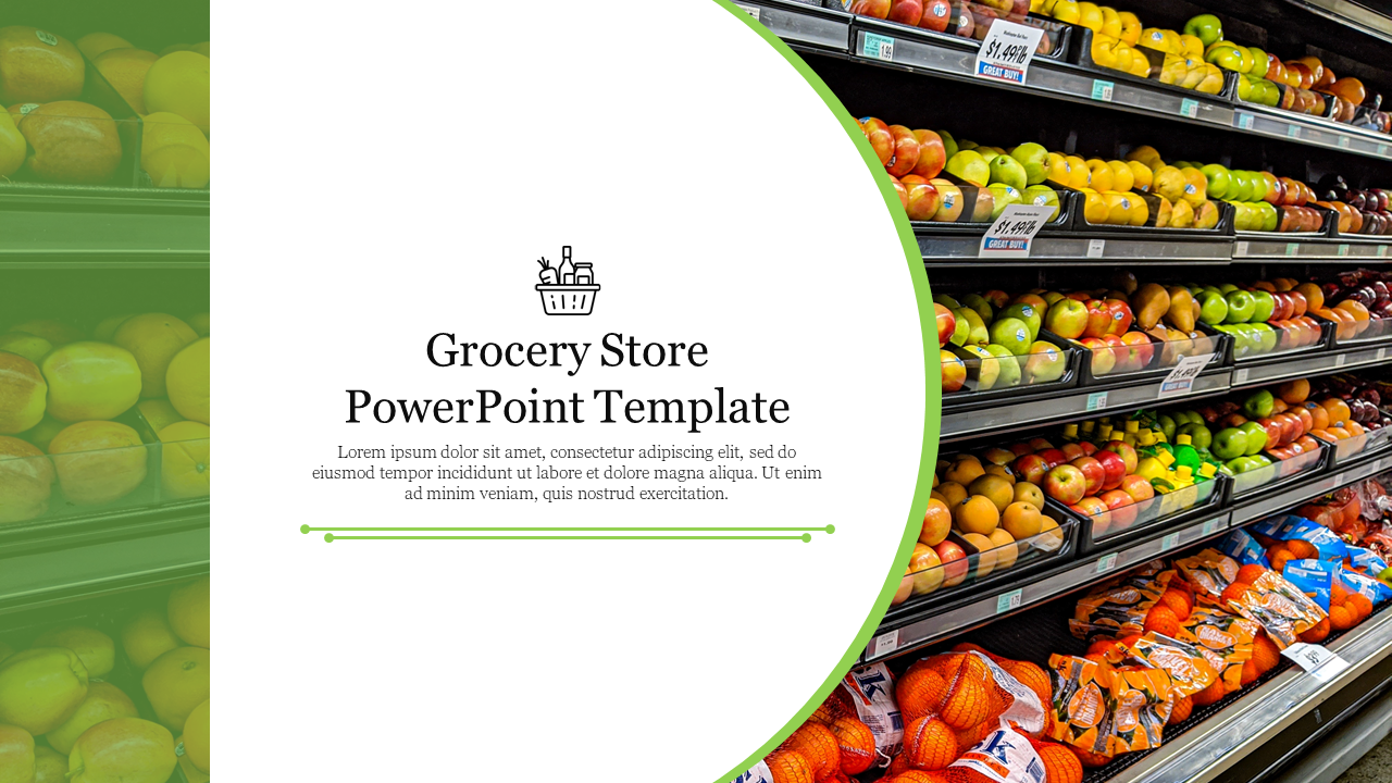 Grocery Store PowerPoint Template Free