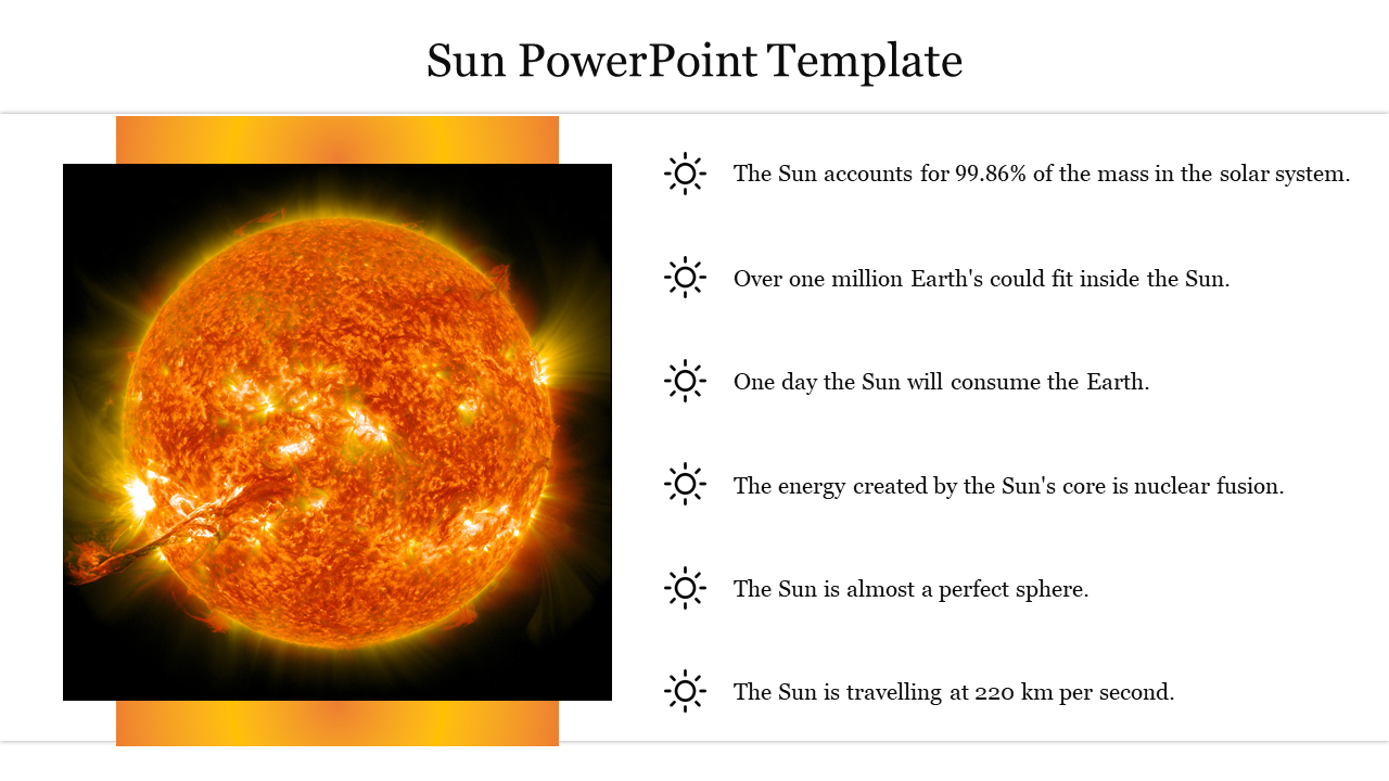 Free Sun PowerPoint Template