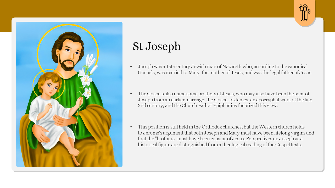 St Joseph PowerPoint Presentation