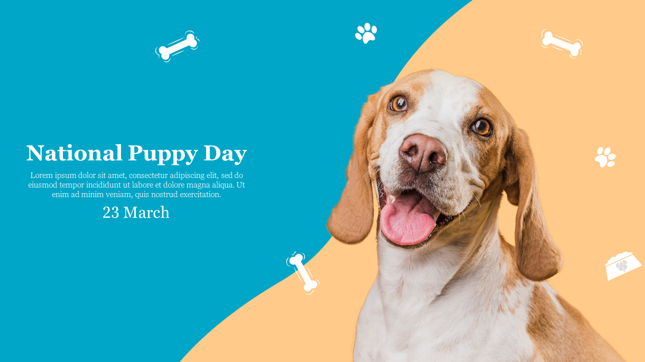 National Puppy Day PowerPoint Template