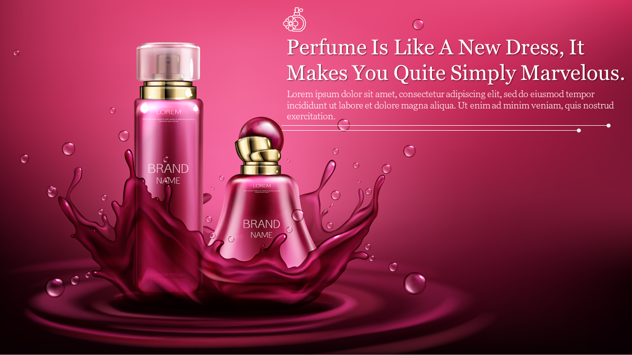 Effective Background PowerPoint Perfume Template PPT 
