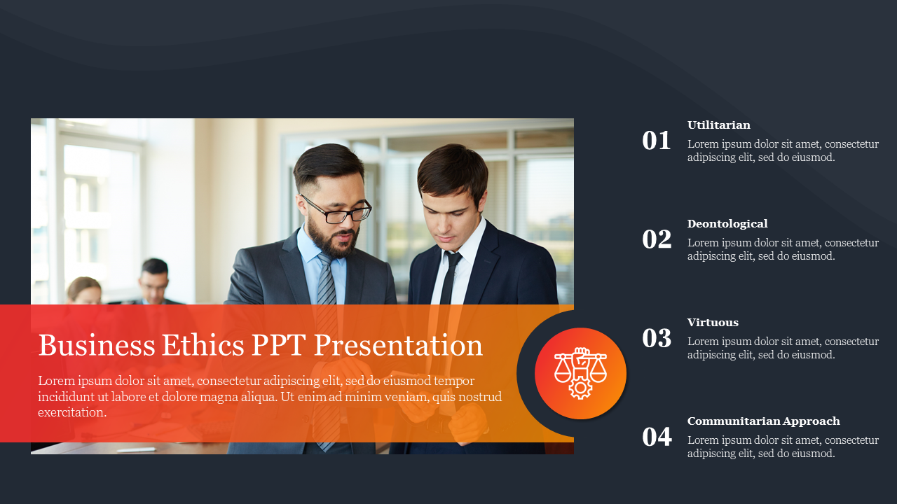 Business Ethics PPT Presentation Template & Google Slides