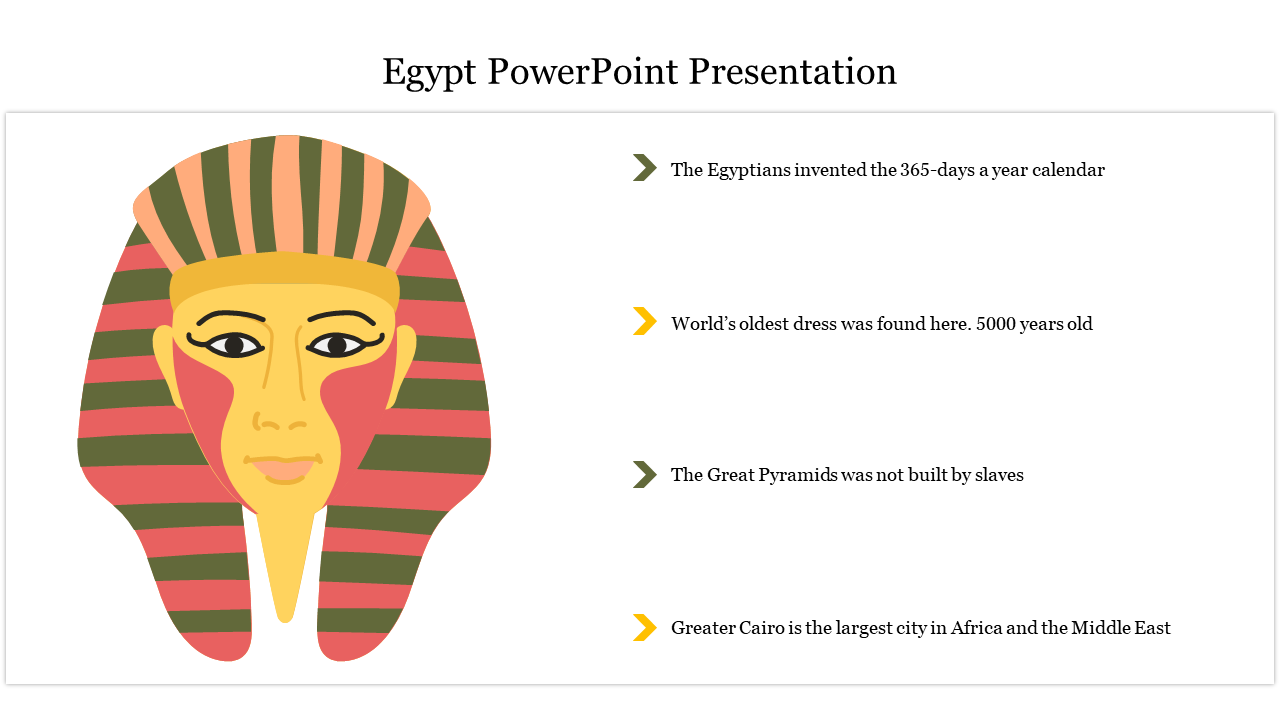 Creative Egypt PowerPoint Presentation Template Slide 