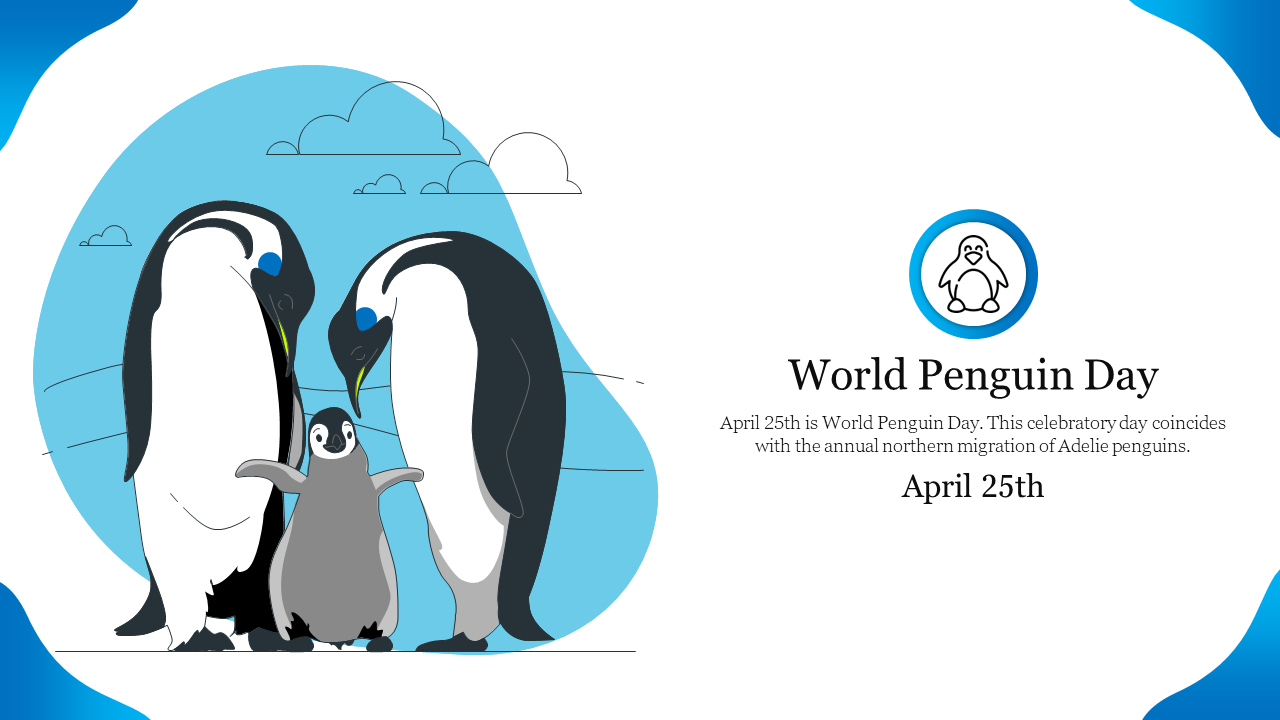Get Now! Penguin PowerPoint Presentation Template Slide