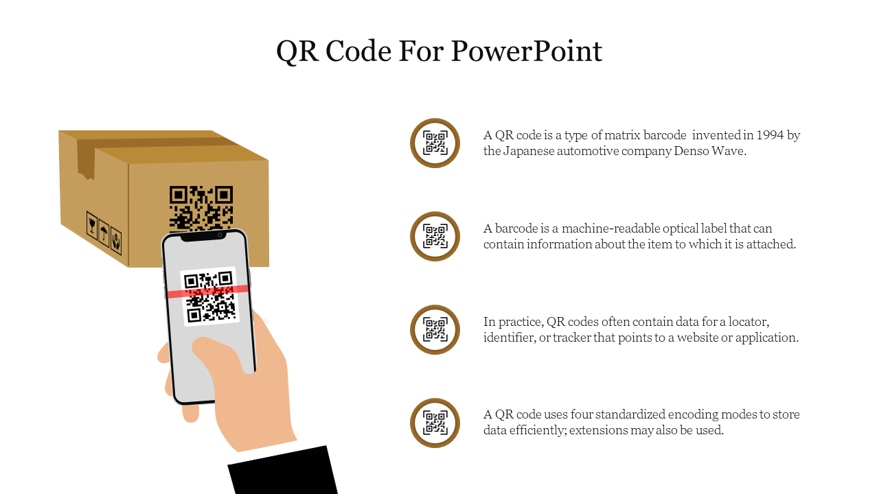Amazing QR Code For PowerPoint Presentation Template 
