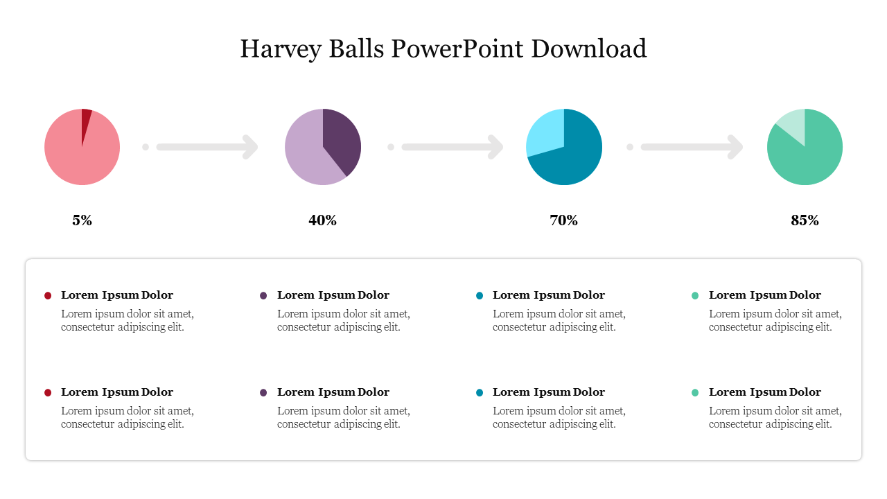 Creative Harvey Balls PowerPoint Download Presentation 