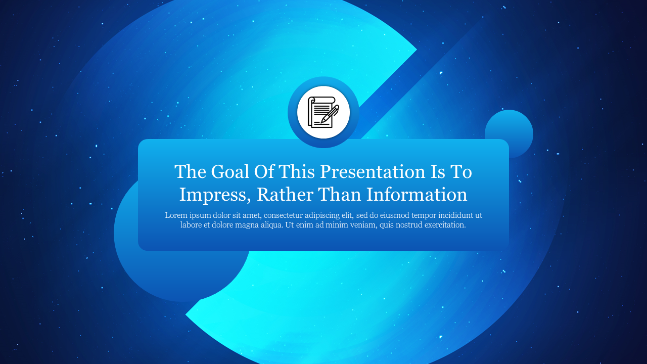 Effective Background For PowerPoint Blue Presentation 