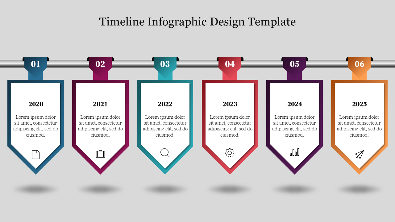 Effective Timeline Infographic Design Template Slide 