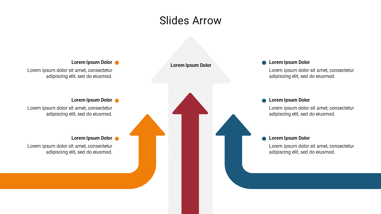 Informative Google Slides Arrow Presentation Template 