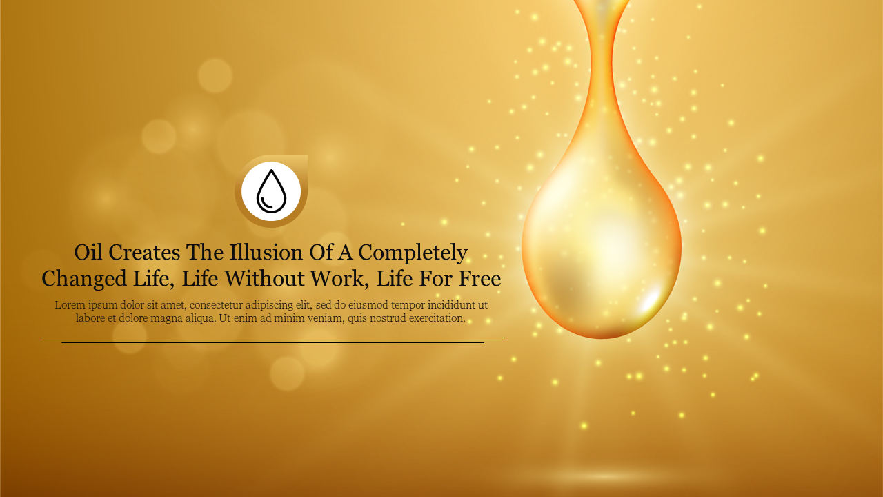 Amazing Oil PowerPoint Background PowerPoint Template 