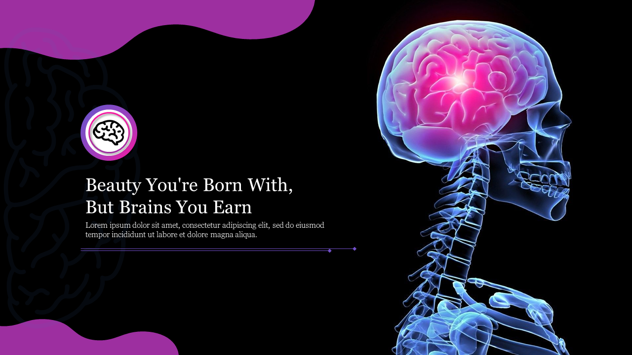 Effective Brain Background PPT PowerPoint Template 