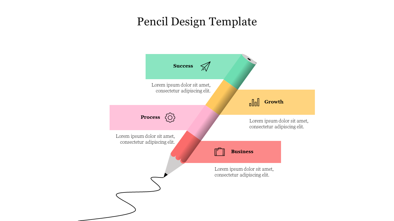 Effective Pencil Design Template PowerPoint Presentation 