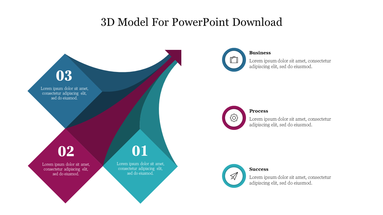 Free - Creative 3D Model For PowerPoint Download Template 