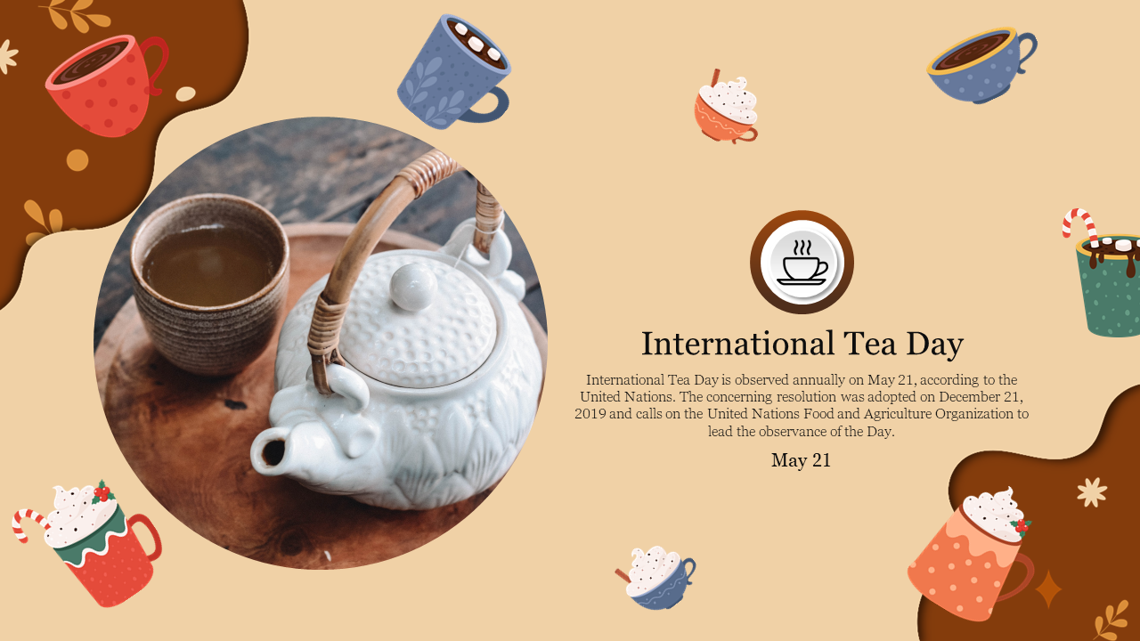 Creative International Tea Day PowerPoint Templates