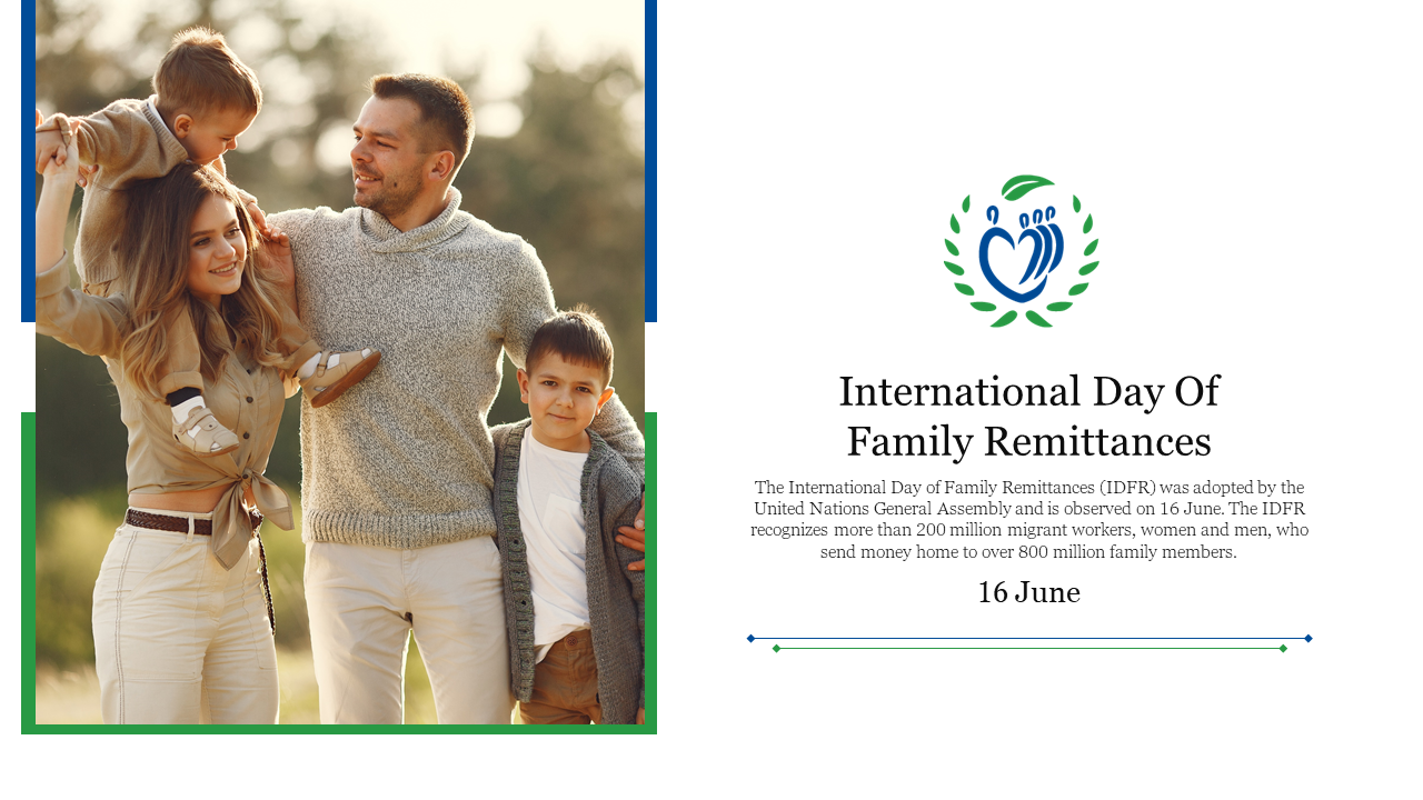 International Day Of Family Remittances PowerPoint Template