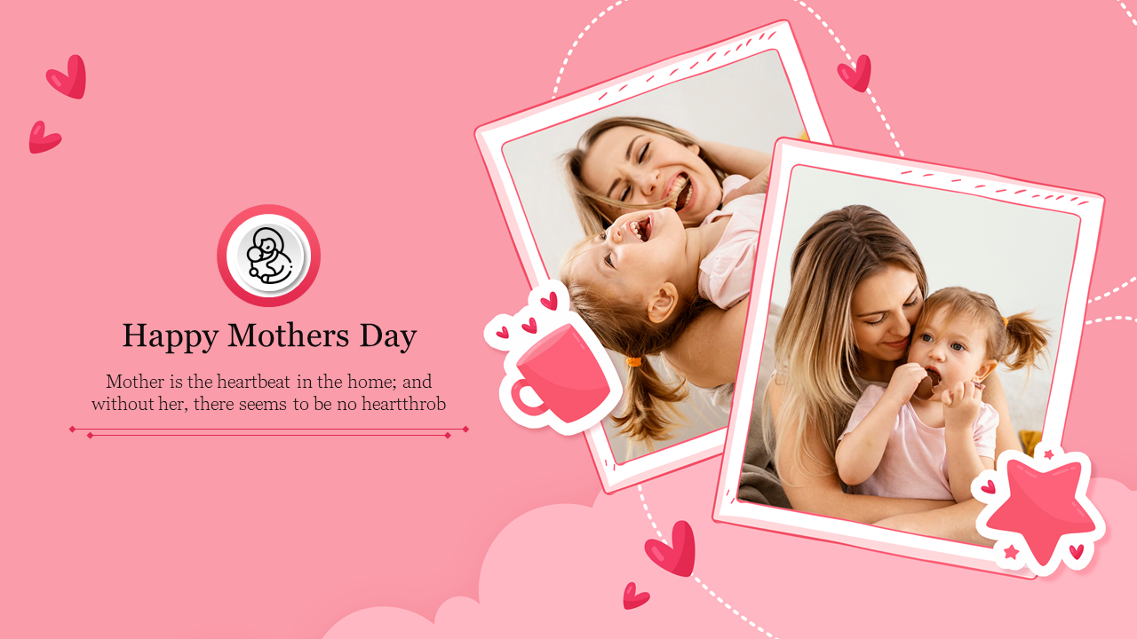 Creative Mothers Day Template For PowerPoint Slide 