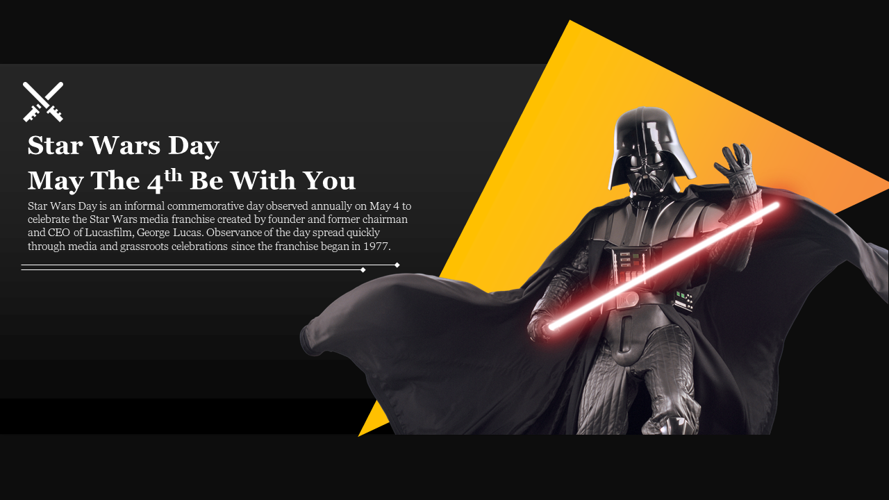 Effective Star Wars Day PowerPoint Template Presentation 