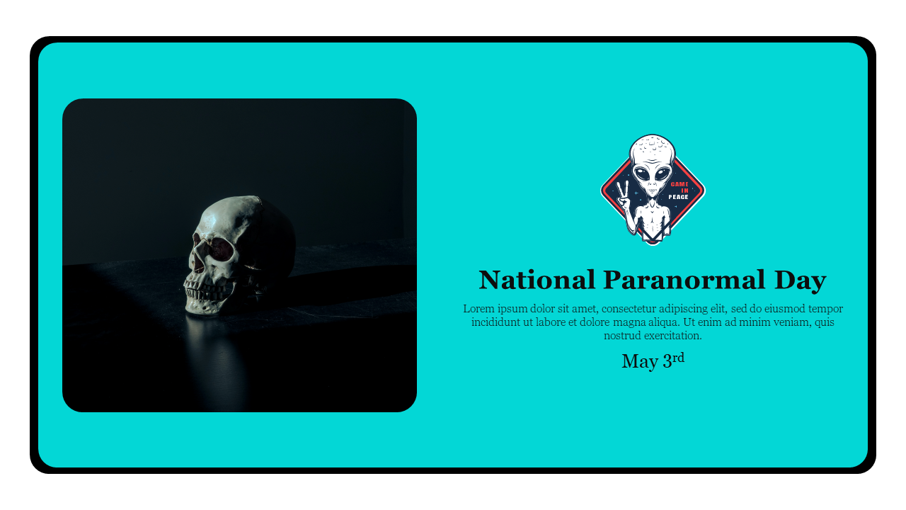 Effective Paranormal Day PowerPoint Template Presentation 