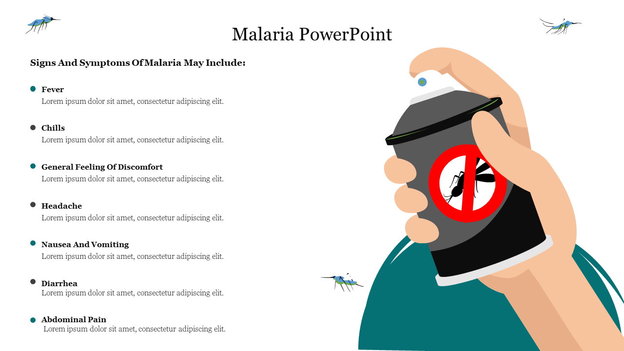 Effective Malaria PowerPoint Presentation Template 