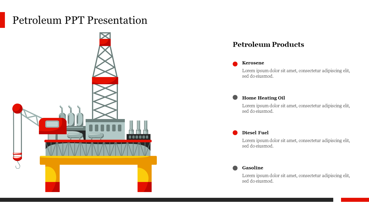 Effective Petroleum PPT Presentation Template Slide 