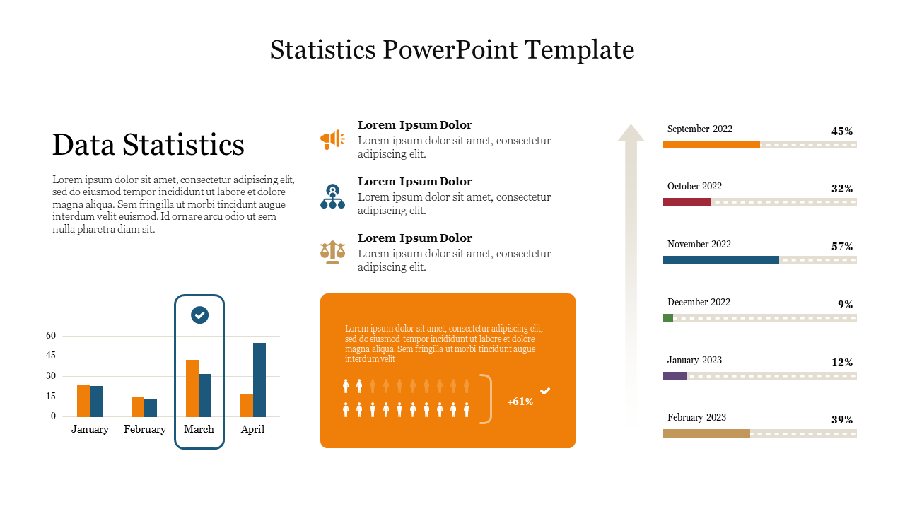 Free - Creative Statistics PowerPoint Template Presentation 