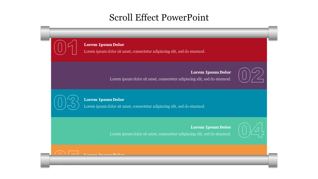 Amazing Scroll Effect PowerPoint Presentation Template