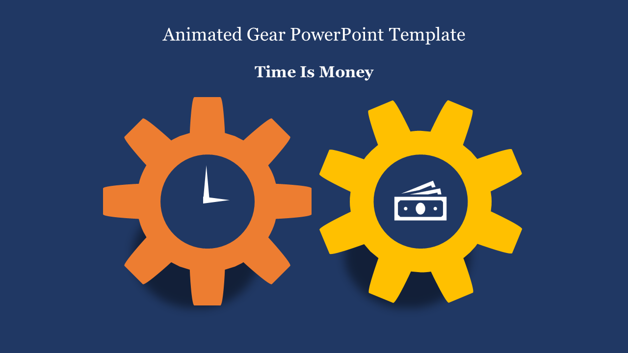 Best Animated Gear PowerPoint Template Presentation 
