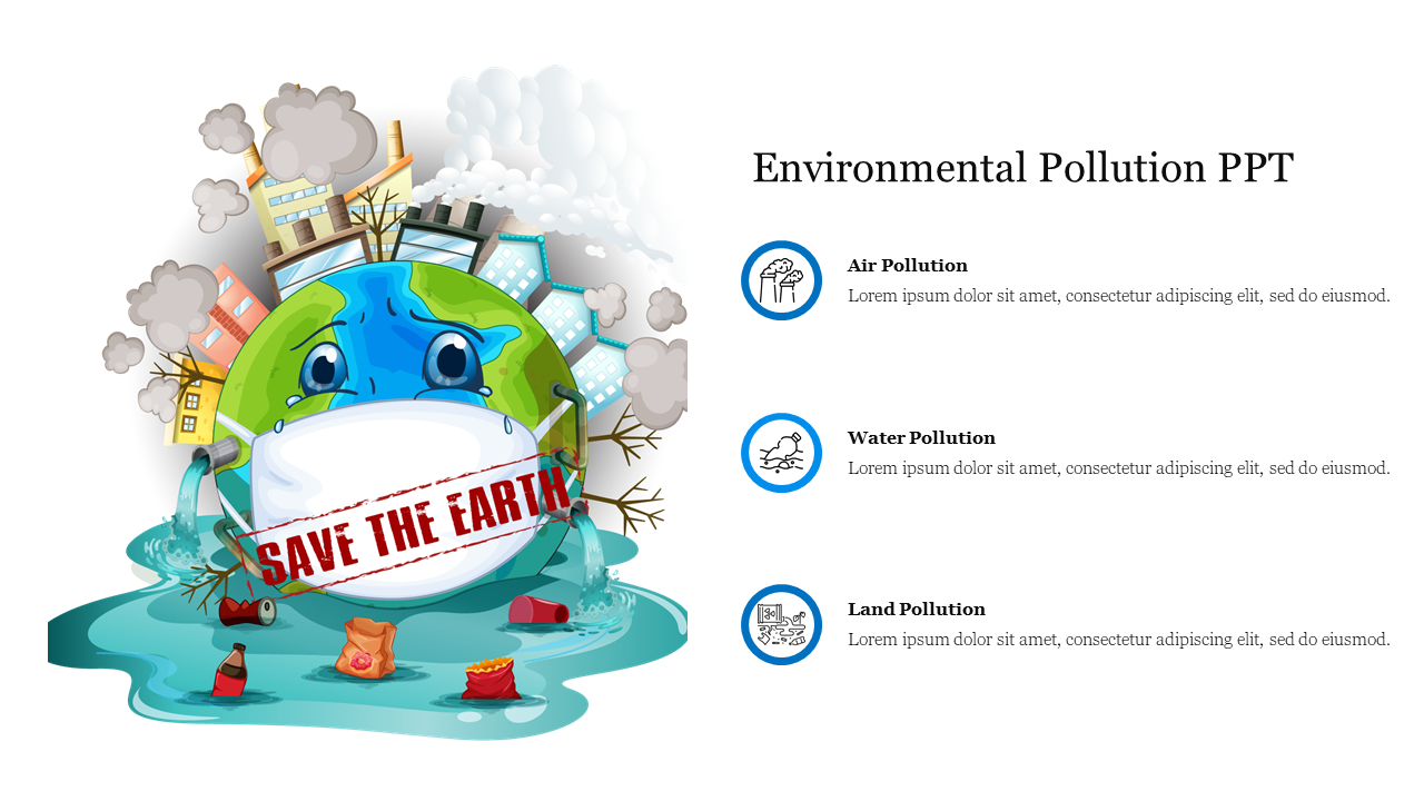 Best Environmental Pollution PPT Templates Download