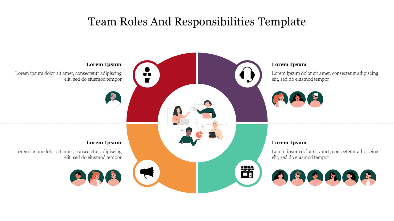 Effective Team Roles And Responsibilities Template Slide 