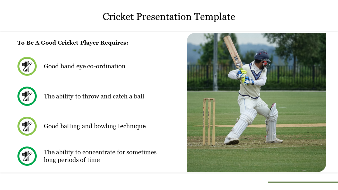 Cricket Presentation Template