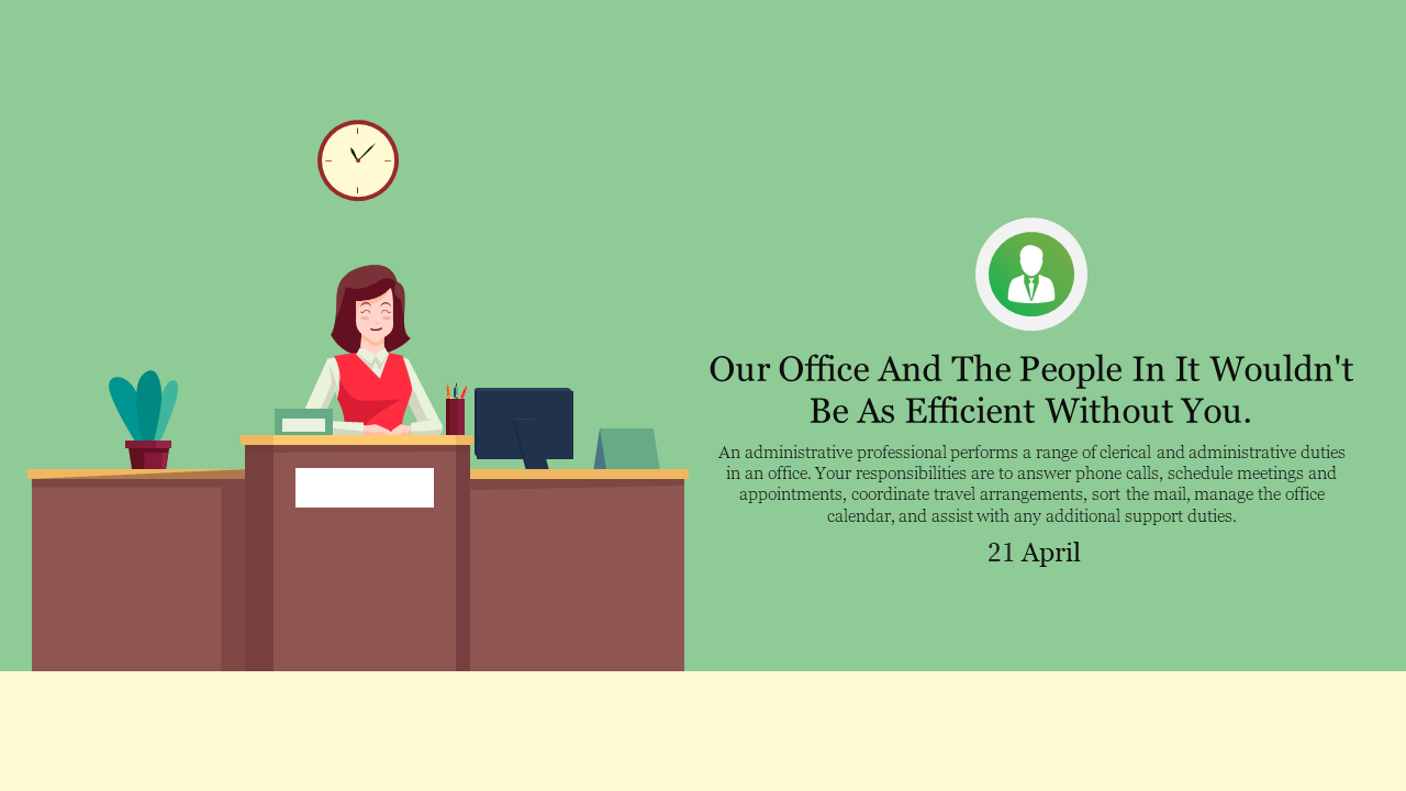Creative Administrative Professionals Day PowerPoint Slide