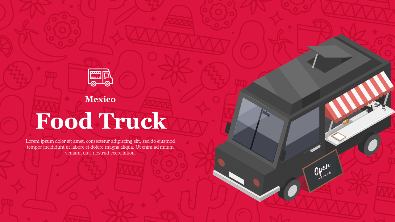 Free - Effective Food Truck Design Template Presentation Slide