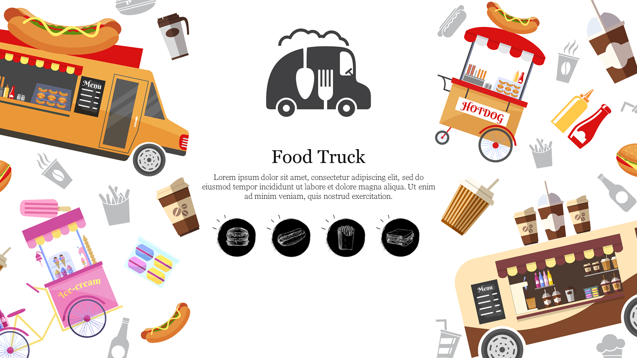 Free - Effective Food Truck PPT Download Presentation Slide 