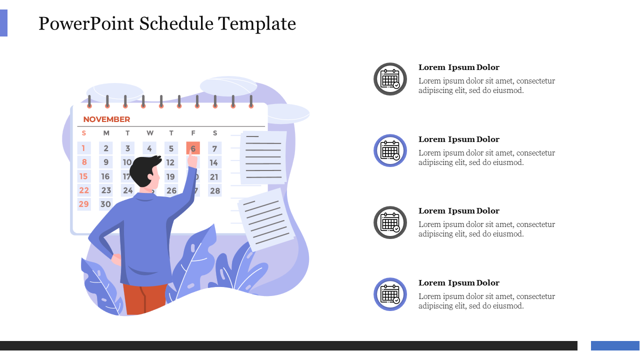 PowerPoint Schedule Template Free