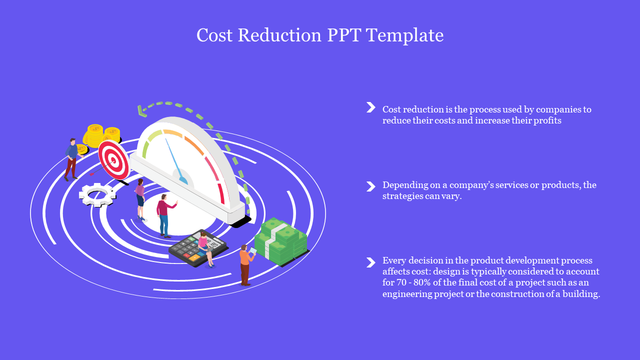 Cost Reduction PPT Template Free